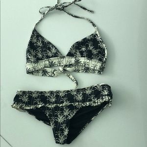 OndadeMar ruffle bikini in Palm Tree Print